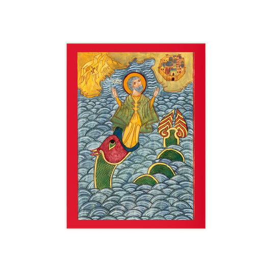Prophet Jonah Icon, Ceramic