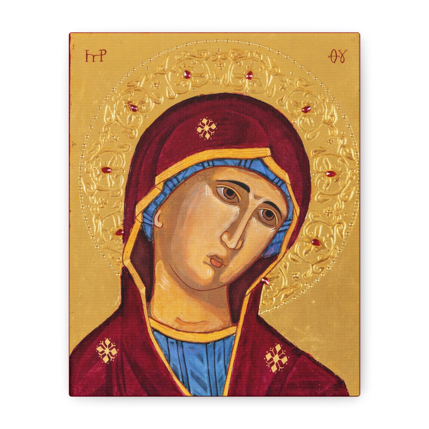 Theotokos Icon, Canvas