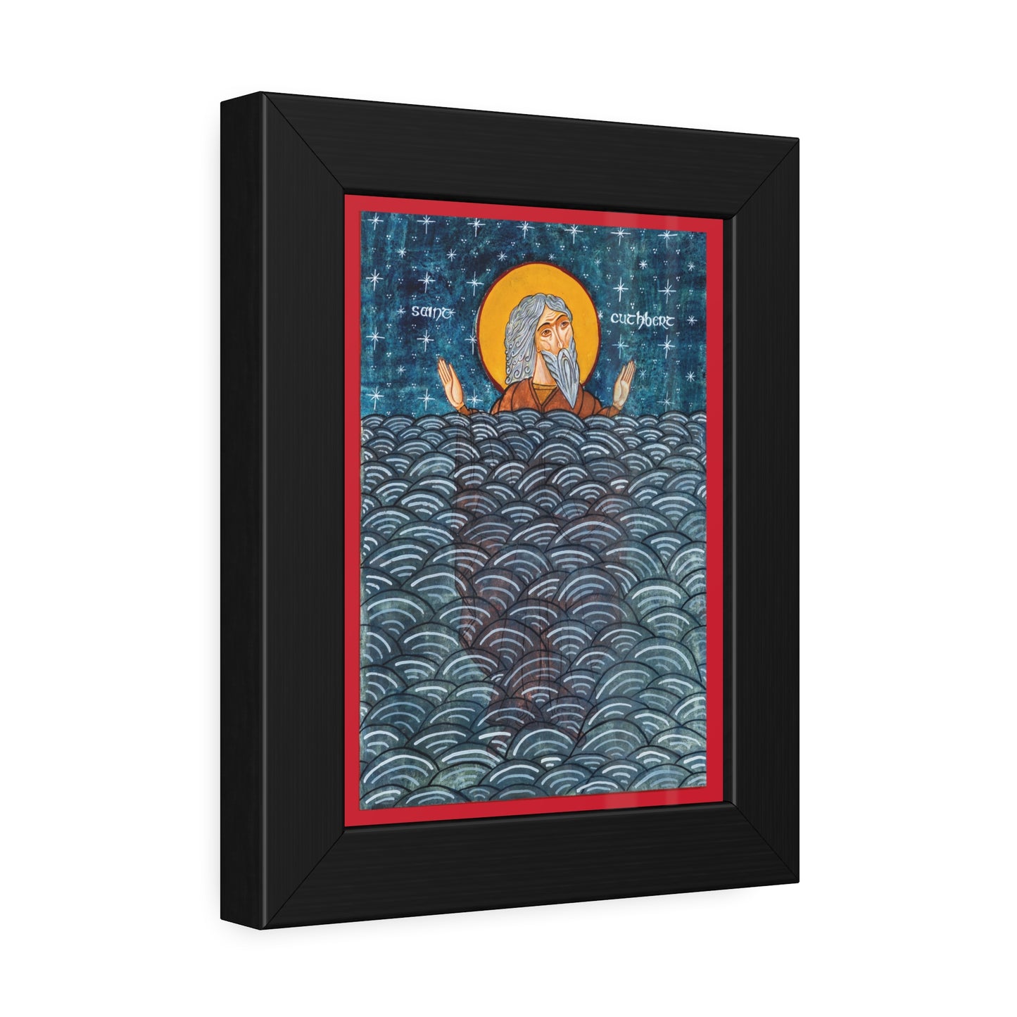 St. Cuthbert Icon, Framed