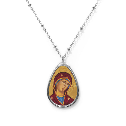 Theotokos Oval Necklace