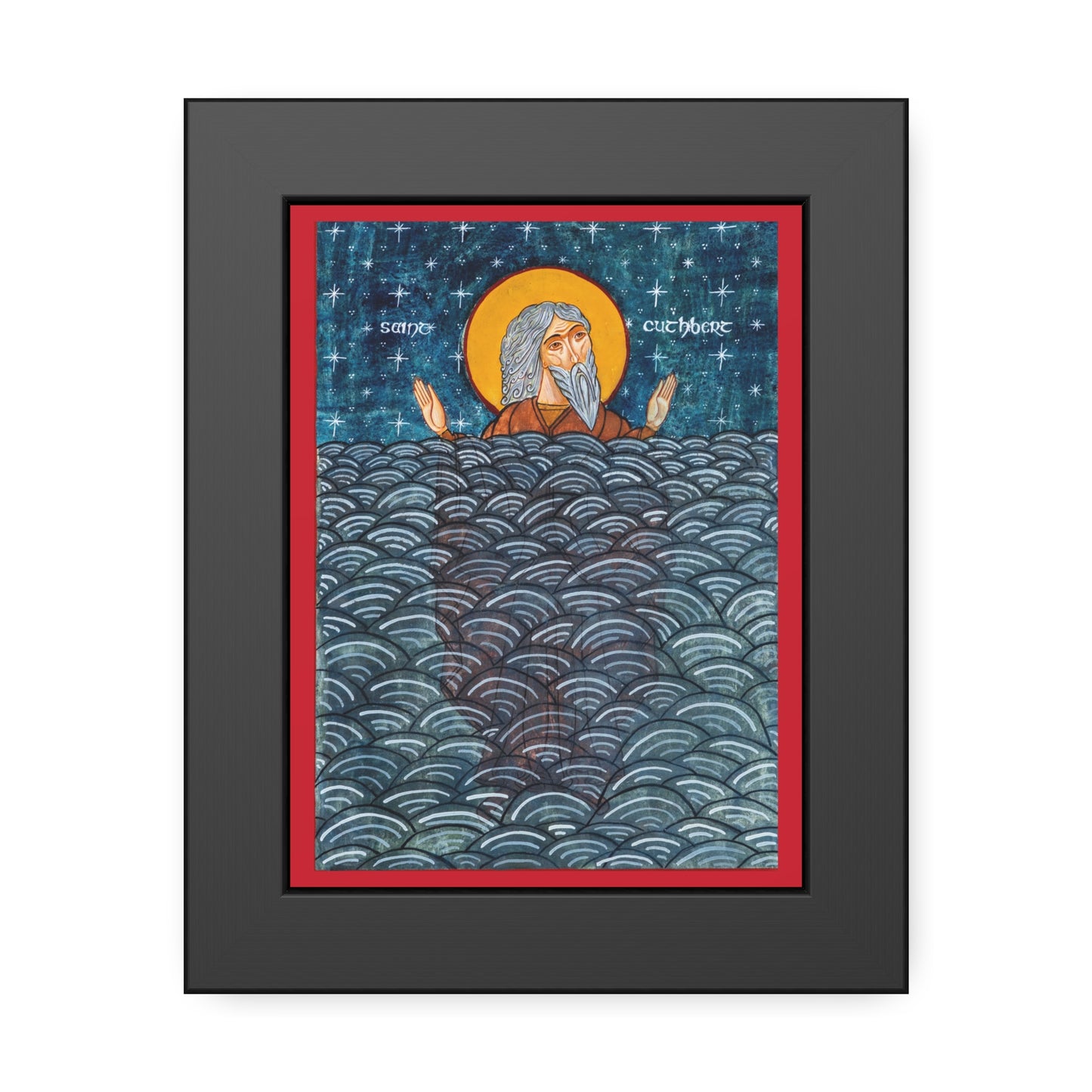 St. Cuthbert Icon, Framed